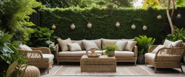Salon de Jardin Terre d&rsquo;Ombre : Élégance durable en résine tressée